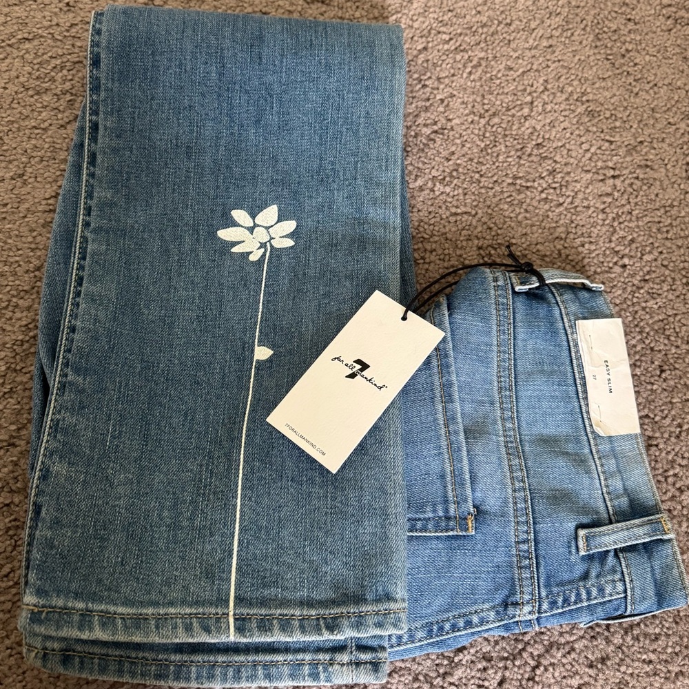 7 For All Mankind Easy Slim Distressed Jeans